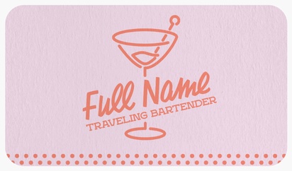 A cocktail bartender pink design