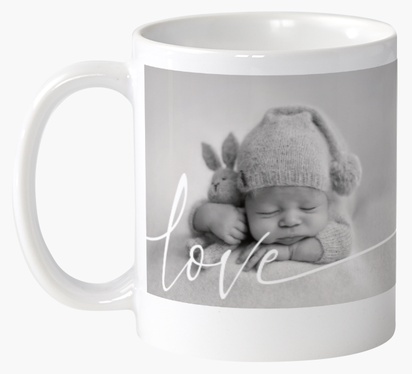 Design Preview for Design Gallery: Minimal Personalised Mugs, 325 ml  Wrap-around