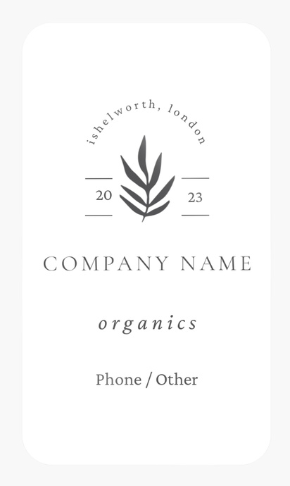 Design Preview for Design Gallery: Food & Beverage Product Labels on Sheets, Rounded Rectangle 8.7 x 4.9 cm