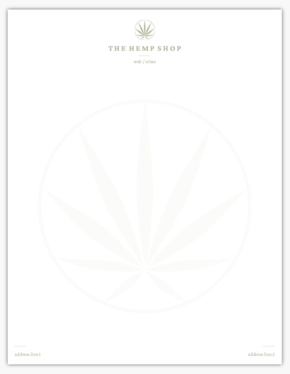 A marijuana cbd oil white cream design for Modern & Simple