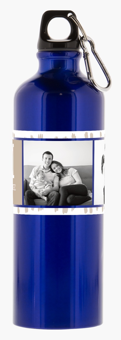 Un regalo familiar apellido diseño blanco crema para Collage con 2 imágenes