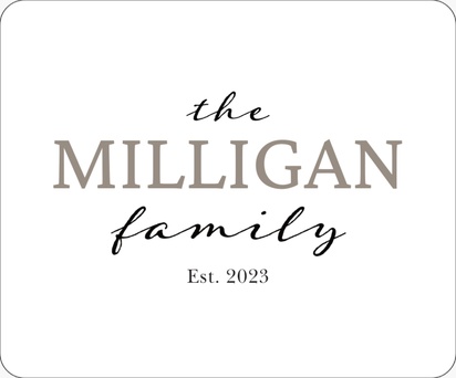 A family name family decor white gray design for Traditional & Classic