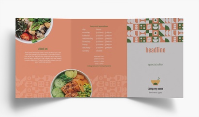 Design Preview for Design Gallery: Restaurants Folded Leaflets, Tri-fold A5 (148 x 210 mm)