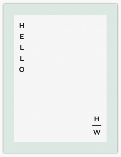 Design Preview for Design Gallery: Minimal Note Cards, Flat 10.7 x 13.9 cm