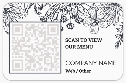 Design Preview for Design Gallery: Restaurants Rounded Corner Business Cards, Rounded Standard (85 x 55 mm)
