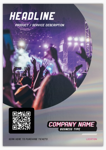 Design Preview for Design Gallery: Music Flyers & Leaflets,  No Fold/Flyer A5 (148 x 210 mm)