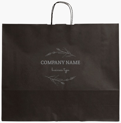 Design Preview for Design Gallery: Finance & Insurance Single-Colour Paper Bags, XL (54 x 14 x 45 cm)
