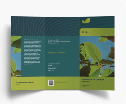 Vista previa del diseño de Galería de diseños de folletos plegados para agricultura, Tríptico DL (99 x 210 mm)