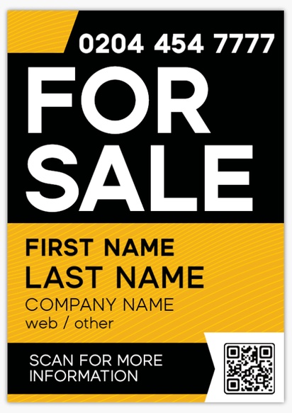 Design Preview for Design Gallery: Estate Agents Plastic Signs, A1 (594 x 841 mm)