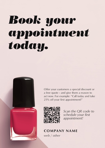 Design Preview for Design Gallery: Beauty Consulting & Pampering Posters, A2 (420 x 594 mm) 