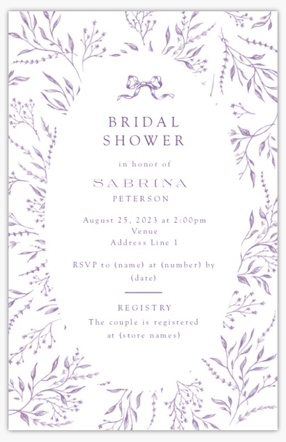 A ribbon vintage romance white gray design for Bridal Shower