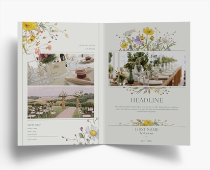 Design Preview for Design Gallery: Florists Folded Leaflets, Bi-fold A4 (210 x 297 mm)