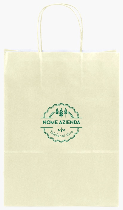 Anteprima design per Galleria di design: sacchetti di carta stampa monocolore per tradizionale e classico, S (22 x 10 x 29 cm)