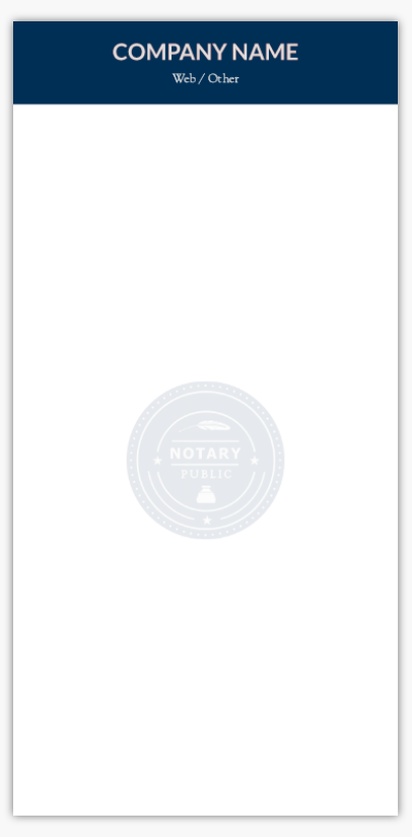 Design Preview for Secretarial & Administrative Services Notepads Templates, 3.8" x 7.8"