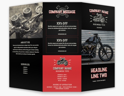 Design Preview for Design Gallery: Motorcycles Custom Brochures, 8.5" x 11" Tri-fold