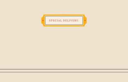 Design Preview for Design Gallery: Food & Beverage Custom Printed Envelopes, 146 x 110 mm