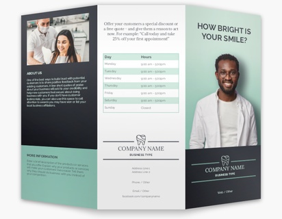 Design Preview for Dentistry Custom Brochures Templates, 8.5" x 11" Tri-fold