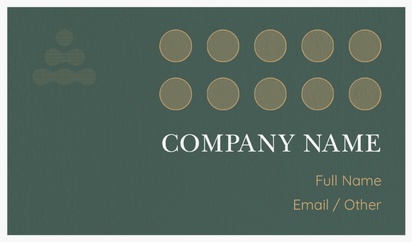 Design Preview for Design Gallery: Yoga & Pilates Natural Textured Business Cards