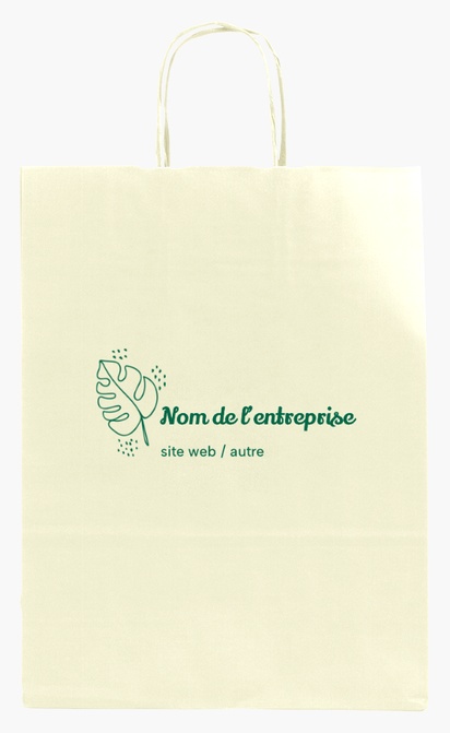 Aperçu du graphisme pour Galerie de modèles : sacs en papier impression monochrome pour marketing et relations publiques, M (26 x 11 x 34.5 cm)