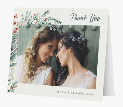 Design Preview for Thank you cards templates, Folded