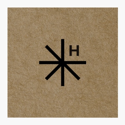 Designvorschau für Designgalerie: Kraftpapier-Visitenkarten, Quadratisch (65 x 65 mm)