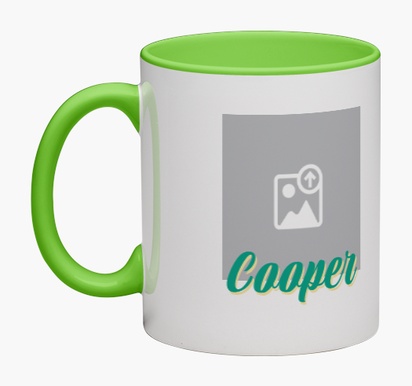Design Preview for Design Gallery: Bold & Colourful Personalised Mugs, Wrap-around