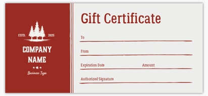 Design Preview for Design Gallery: Agriculture & Farming Custom Gift Certificates