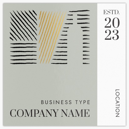 Design Preview for Design Gallery: Bars & Nightclubs Ultra-Thick Business Cards, Square (65 x 65 mm)