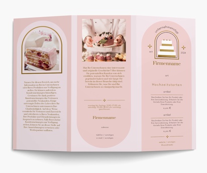 Designvorschau für Designgalerie: Speisekarten Elegant, Wickelfalz