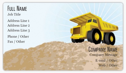 Design Preview for Design Gallery: Demolition Business Card Stickers