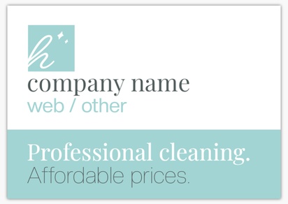 Design Preview for Design Gallery: Cleaning Services Plastic Signs, A2 (420 x 594mm)