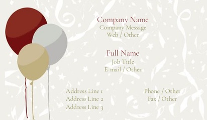 Design Preview for Design Gallery: Gift & Party Shops Business Card Stickers