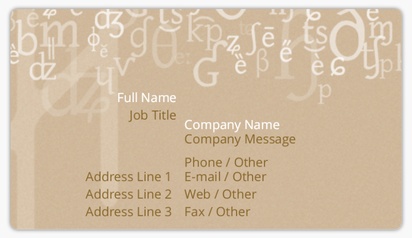 Design Preview for Templates for Marketing & Communications Name Card Stickers 