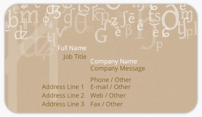 Design Preview for Marketing & Communications Business Card Stickers Templates