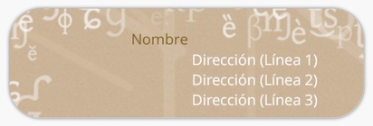 Vista previa del diseño de Galería de diseños de etiquetas de remite para tutor privado y clases particulares
