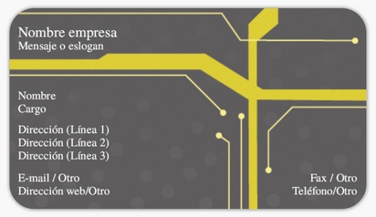 Vista previa del diseño de Galería de diseños de tarjetas de visita adhesivas para tecnología