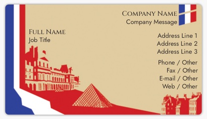 Design Preview for Design Gallery: Travel & Accommodation Business Card Stickers