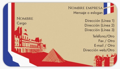 Vista previa del diseño de Galería de diseños de tarjetas de visita adhesivas para viajes y alojamiento