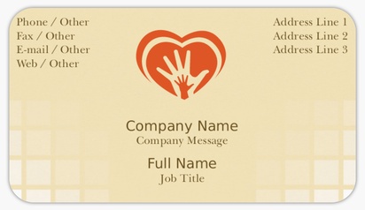 Design Preview for Health & Wellness Business Card Stickers Templates