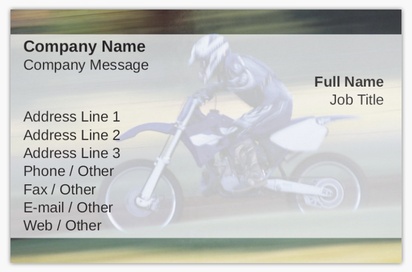 Design Preview for Design Gallery: Motorcycles Ultra-Thick Business Cards, Standard (85 x 55 mm)