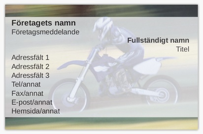 Förhandsgranskning av design för Designgalleri: Motorcyklar Extratjocka visitkort, Standard (85 x 55 mm)