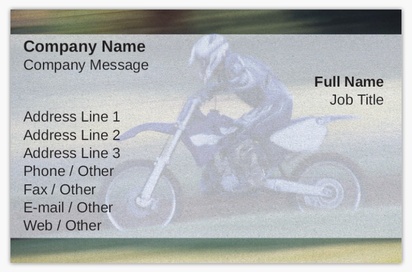 Design Preview for Design Gallery: Motorcycles Pearl Business Cards