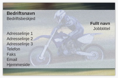 Forhåndsvisning av design for Designgalleri: Motorsykkel Visittkort av perlemorspapir