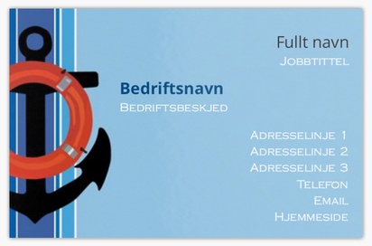Forhåndsvisning av design for Designgalleri: Båter og maritimt utstyr Svært tykke visittkort, Standard (85 x 55 mm)
