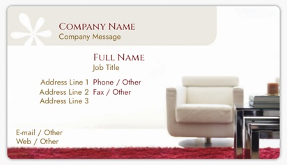 Design Preview for Design Gallery: Home Staging Business Card Stickers