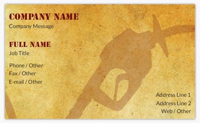 Design Preview for Design Gallery: Petrol Stations Standard Business Cards, Standard (91 x 55 mm)