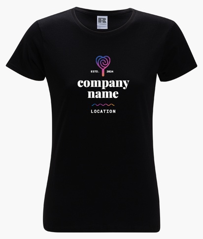 Design Preview for Design Gallery: Russell® Slim-Fit Soft-Touch Women’s T-shirt