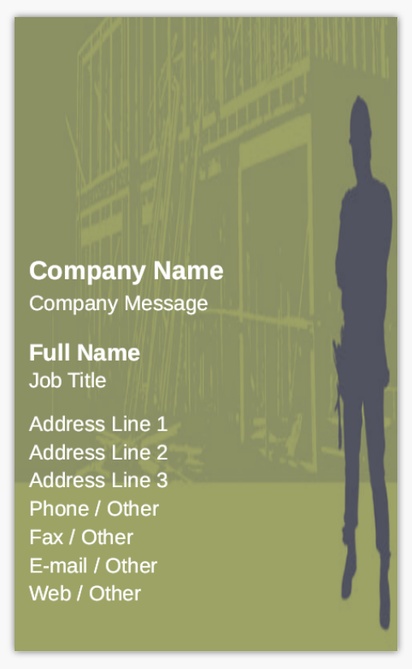 Design Preview for Design Gallery: Roofing Standard Business Cards, Standard (91 x 55 mm)