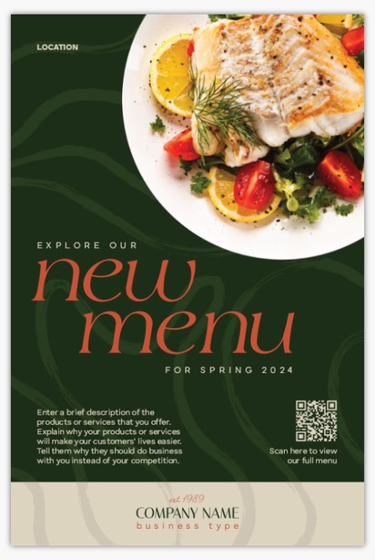 Design Preview for Design Gallery: Food Service Posters, 24" x 36"