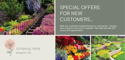 Design Preview for Design Gallery: Landscaping & Gardening Flyers & Leaflets,  No Fold/Flyer DL (99 x 210 mm)
